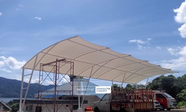 Rincian Biaya Pemasangan Kanopi Membran Lengkap